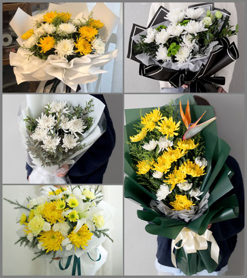 广东梅州市五华县双华镇公平村白事花束代送